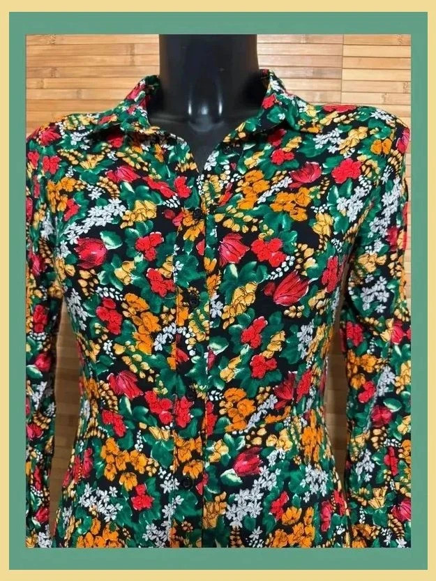Divino vestido largo estampado flores de tela viscosa talla S 😍 – La Boutique – taille S / 36 / 8 4