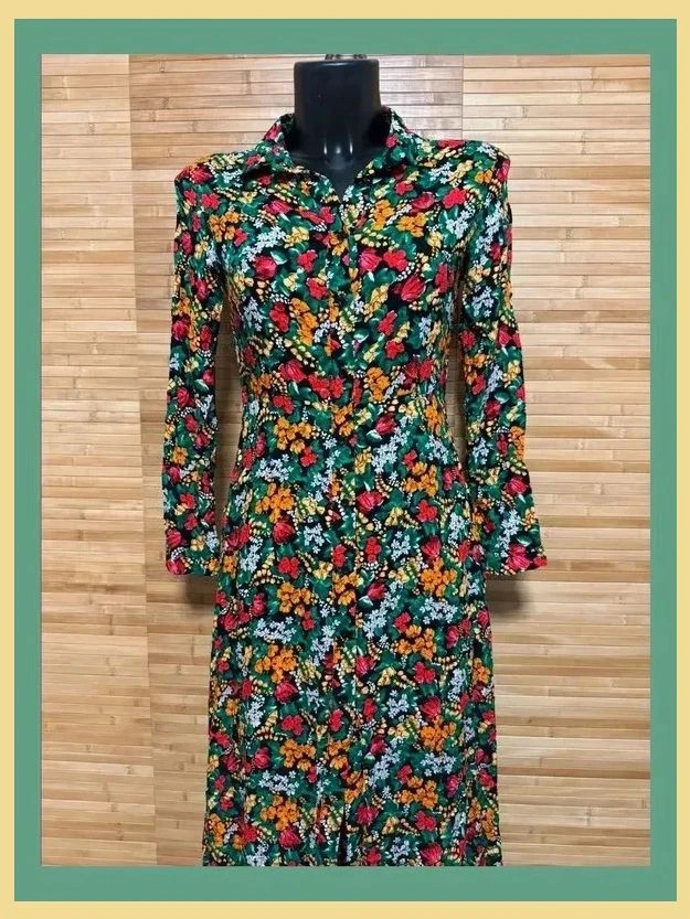 Divino vestido largo estampado flores de tela viscosa talla S 😍 – La Boutique – taille S / 36 / 8 3