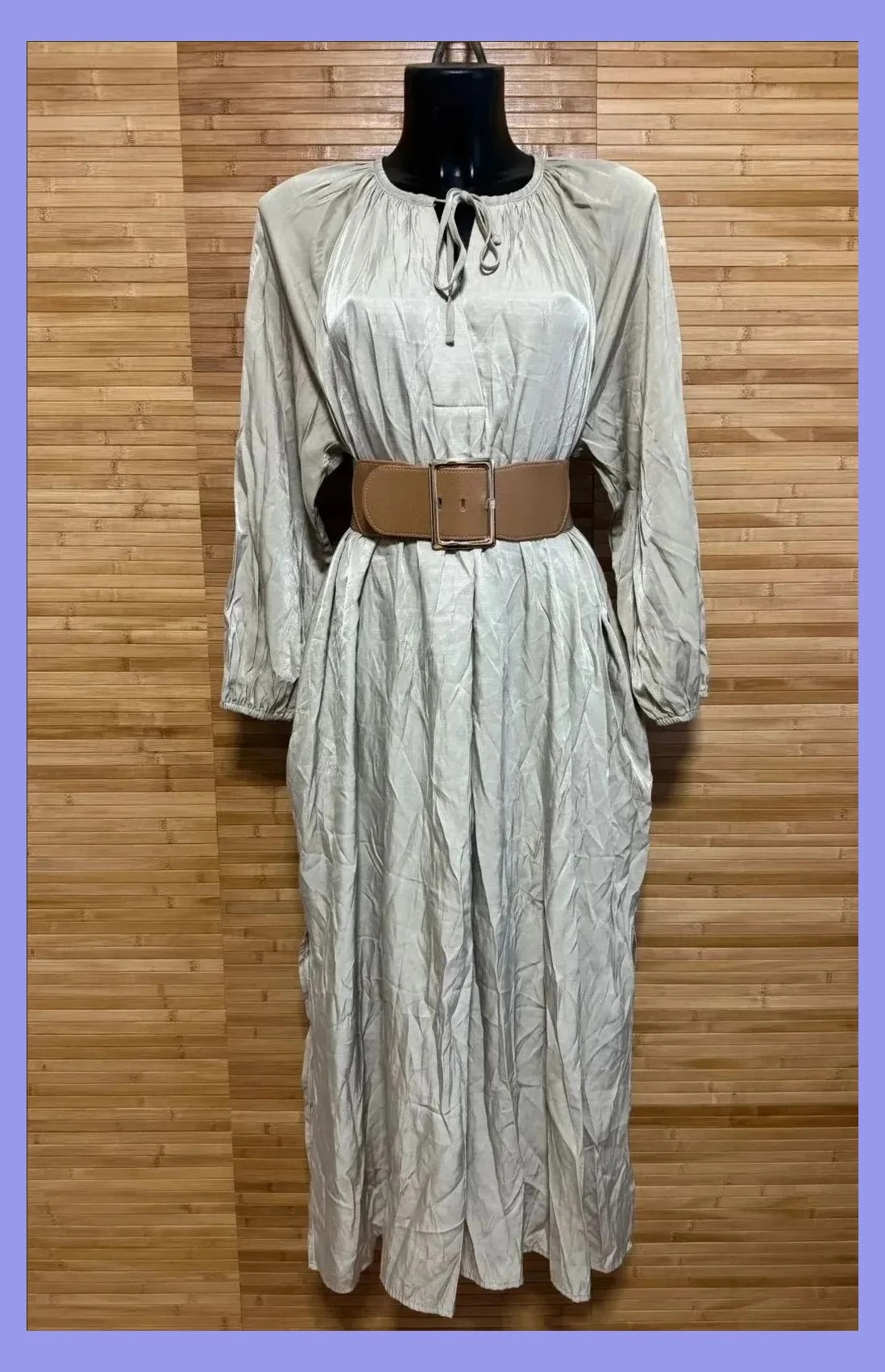 Vestido largo oversize de H&M cinturón no incluido 😍