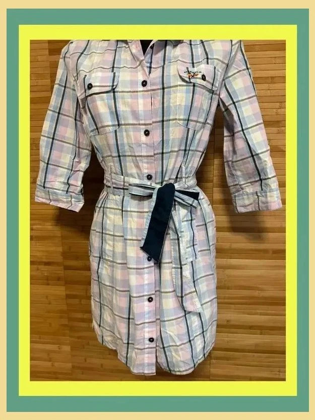 Divino vestido cuadros algodón de Spagnolo talla M 😍 – spagnolo – taille M / 38 / 10 2
