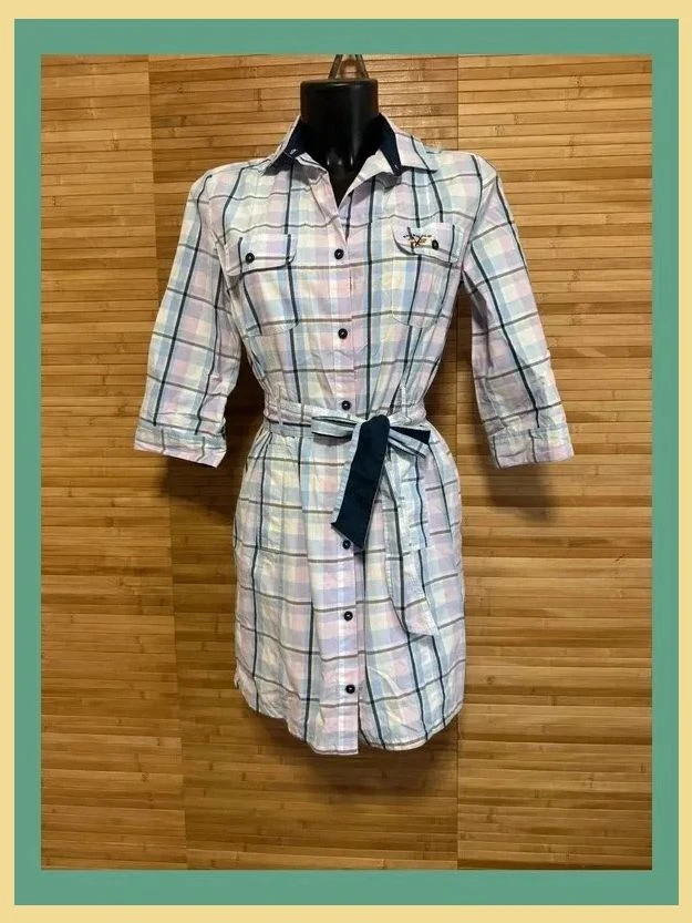 Divino vestido cuadros algodón de Spagnolo talla M 😍