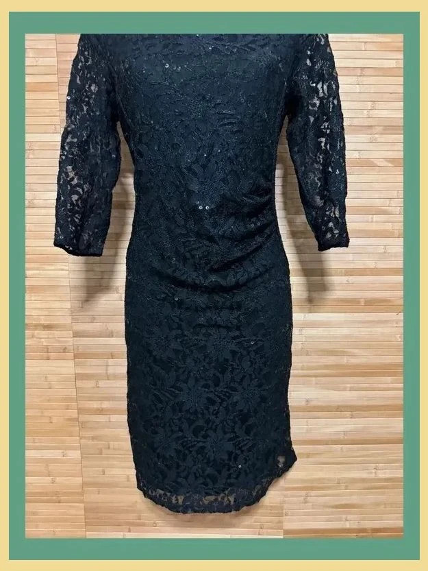Elegante vestido negro encaje de marca Soon , talla 42 😍 – Soon – taille XL / 42 / 14 2