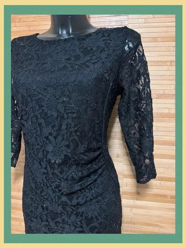 Elegante vestido negro encaje de marca Soon , talla 42 😍 – Soon – taille XL / 42 / 14 4