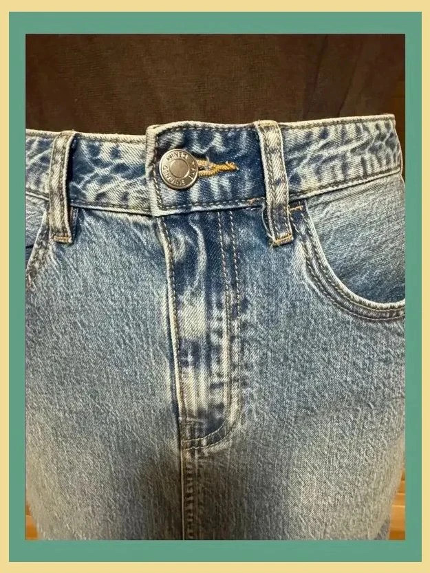 Falda larga vaquera de Stradivarius, talla 36 😍 – Stradivarius – taille S / 36 / 8 5