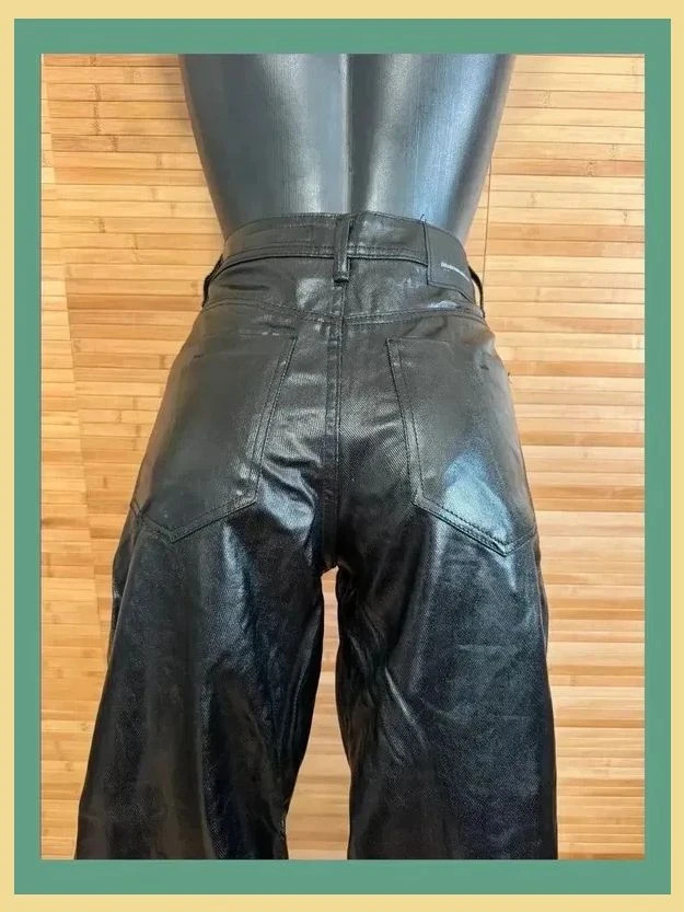 Divino pantalón efecto cuero de marca Lefties , talla 44 😍 – Lefties – taille XXL / 44 / 16 3