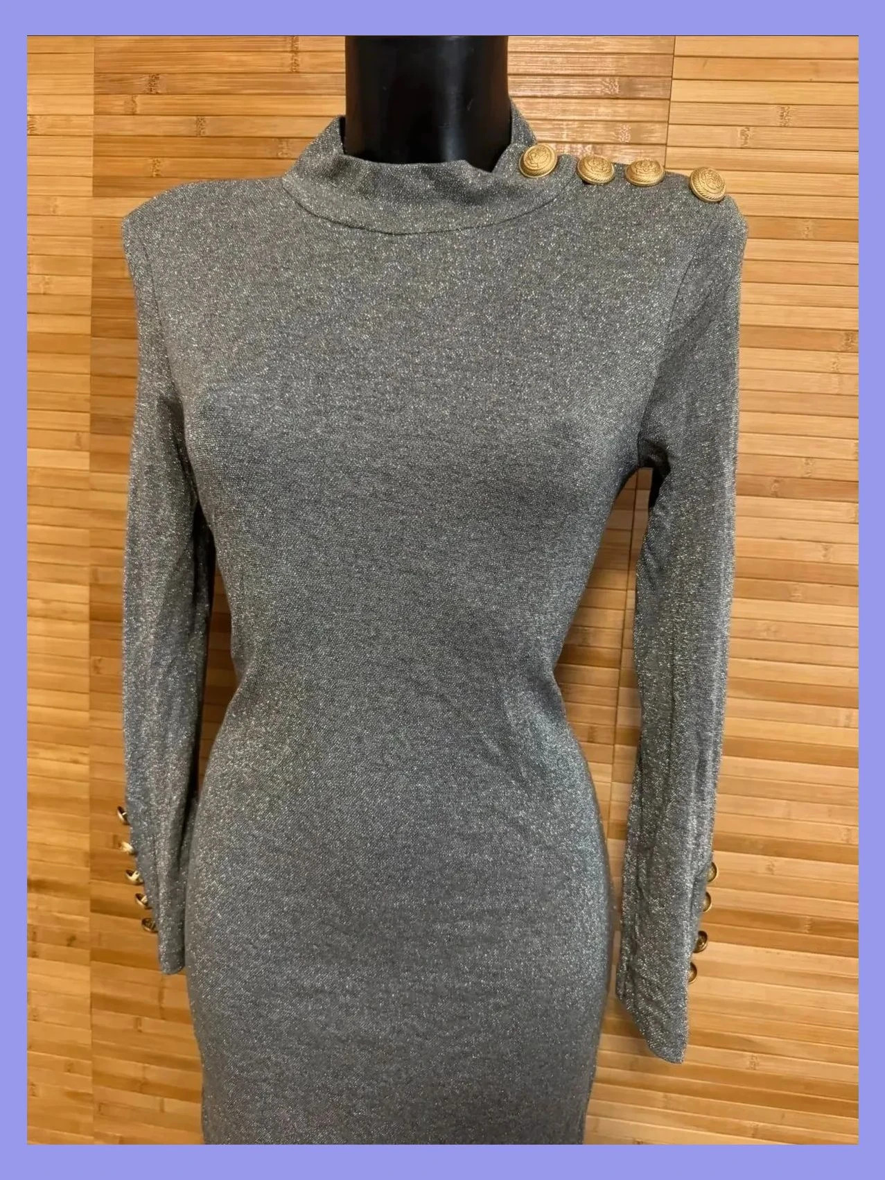 Elegante vestido plateado de Carlo pascual, elástico, talla 38 😍 – Carlo Pascual – taille M / 38 / 10 3