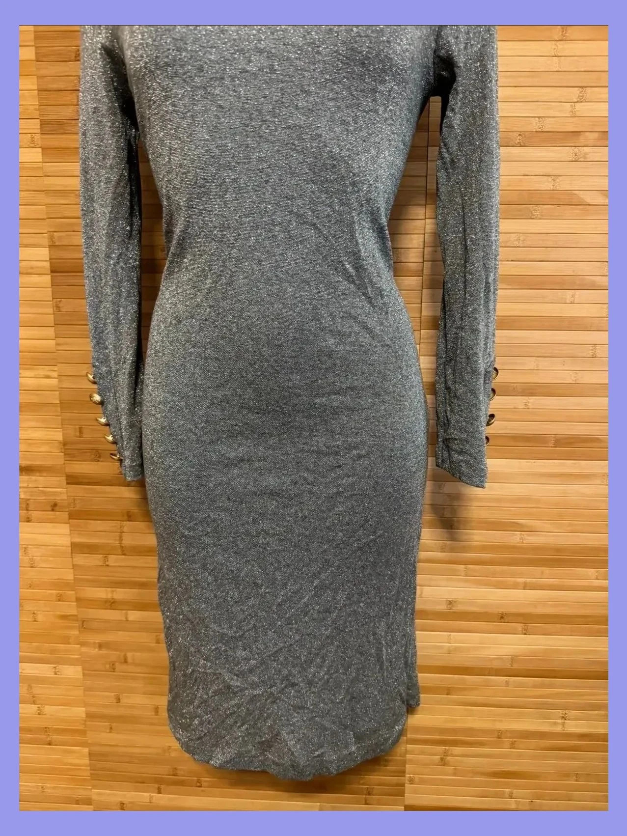 Elegante vestido plateado de Carlo pascual, elástico, talla 38 😍 – Carlo Pascual – taille M / 38 / 10 2