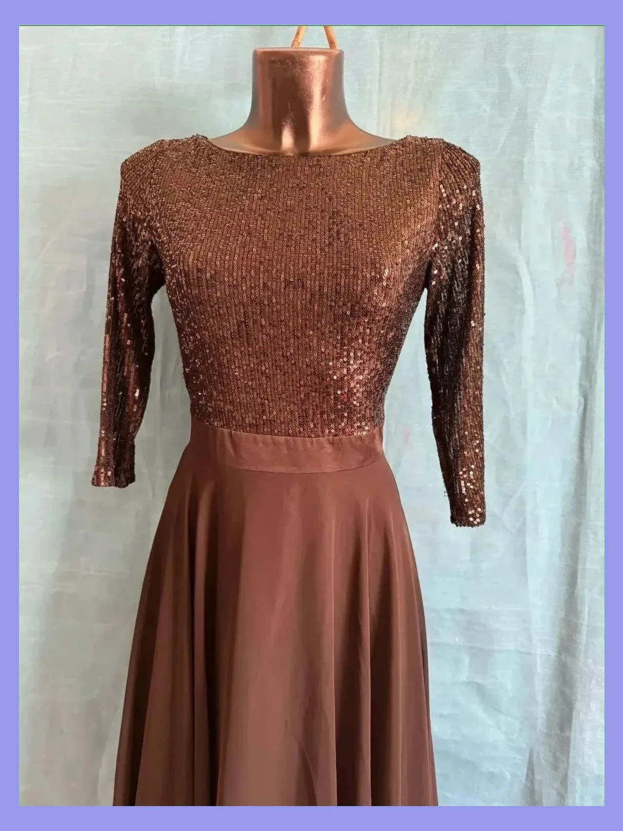 Espectacular vestido fiesta con cuerpo lentejuelas, color negro de marca Swing talla 42 😍 – Swing – taille XL / 42 / 14 3
