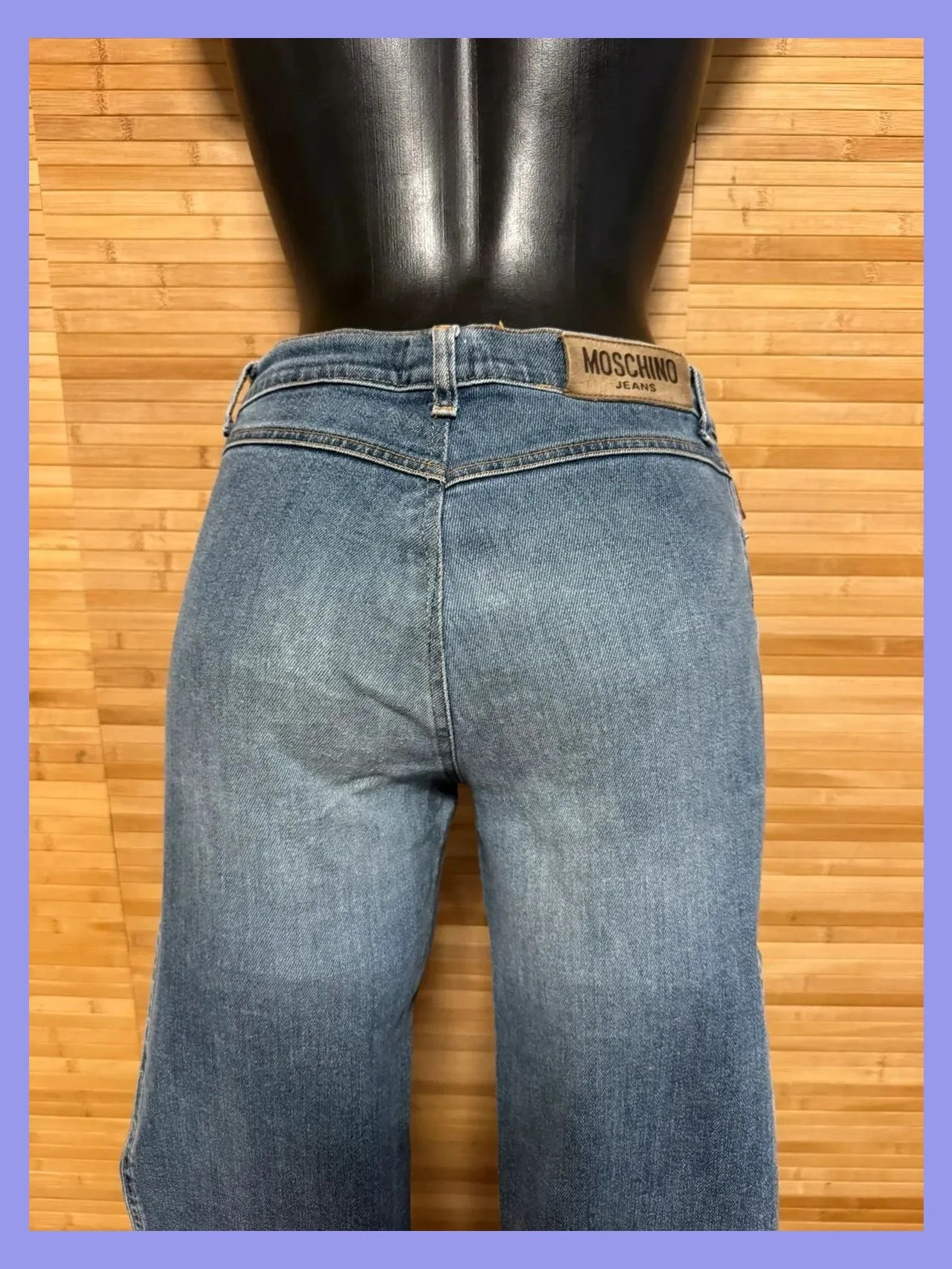 Divino vaquero vintage de moschino , acampanado, elástico, talla 38 😍 – Moschino – taille M / 38 / 10 5