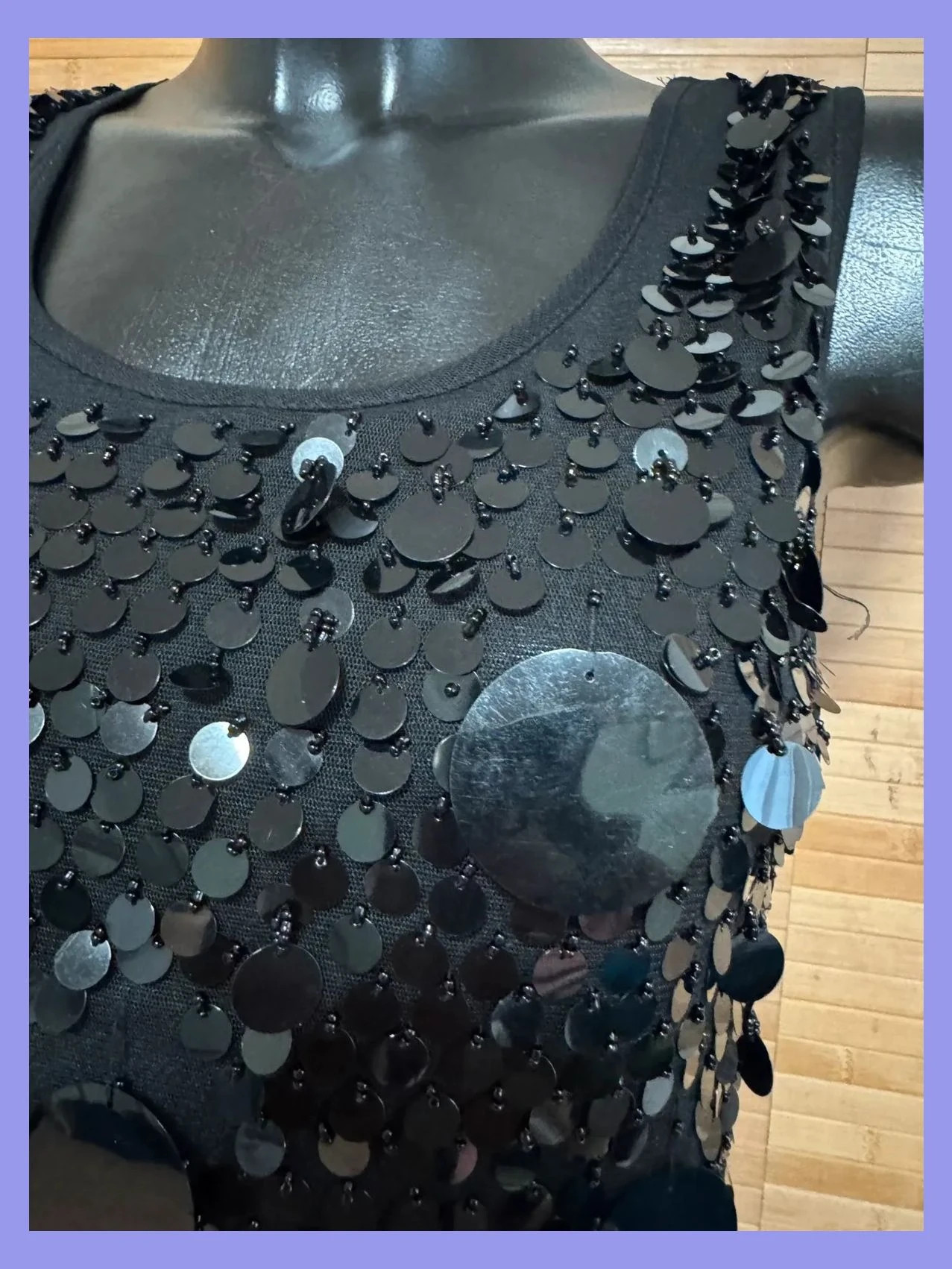 Divino vestido mini vintage con lentejuelas talla S 😍 – Vintage – taille S / 36 / 8 4