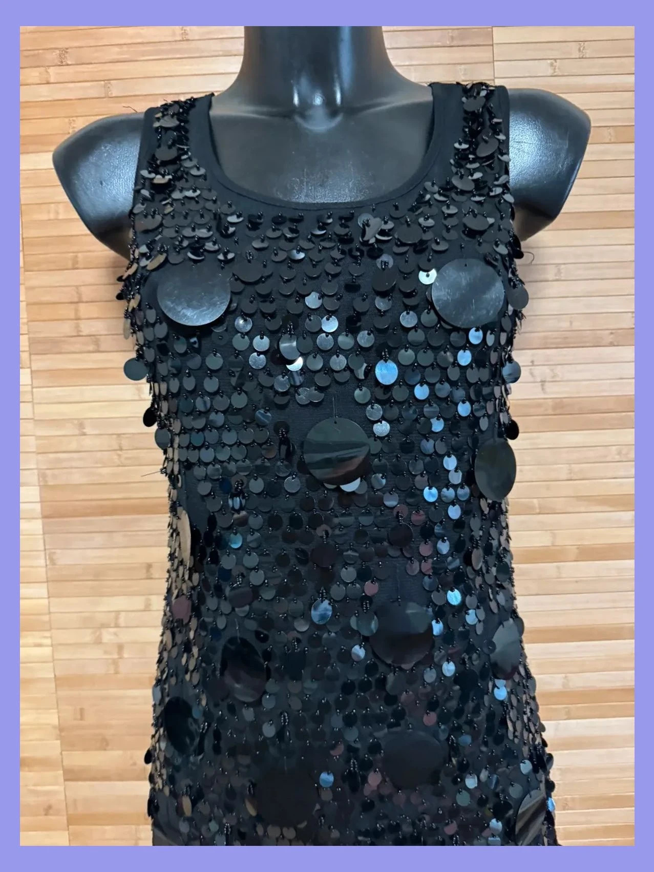 Divino vestido mini vintage con lentejuelas talla S 😍 – Vintage – taille S / 36 / 8 3