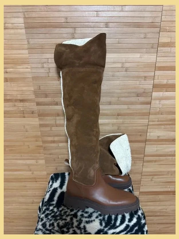 Divinas botas piel y ante con boreguito de Zara número 39 😍 – Zara – taille 39 2