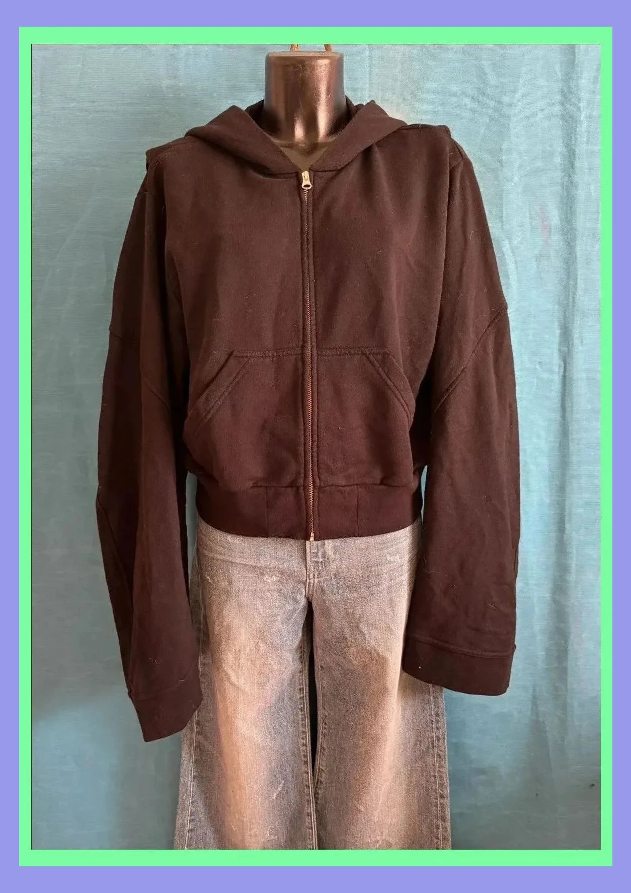 Sudadera negra con capucha y mangas anchas de Maison Margiela talla M 😍