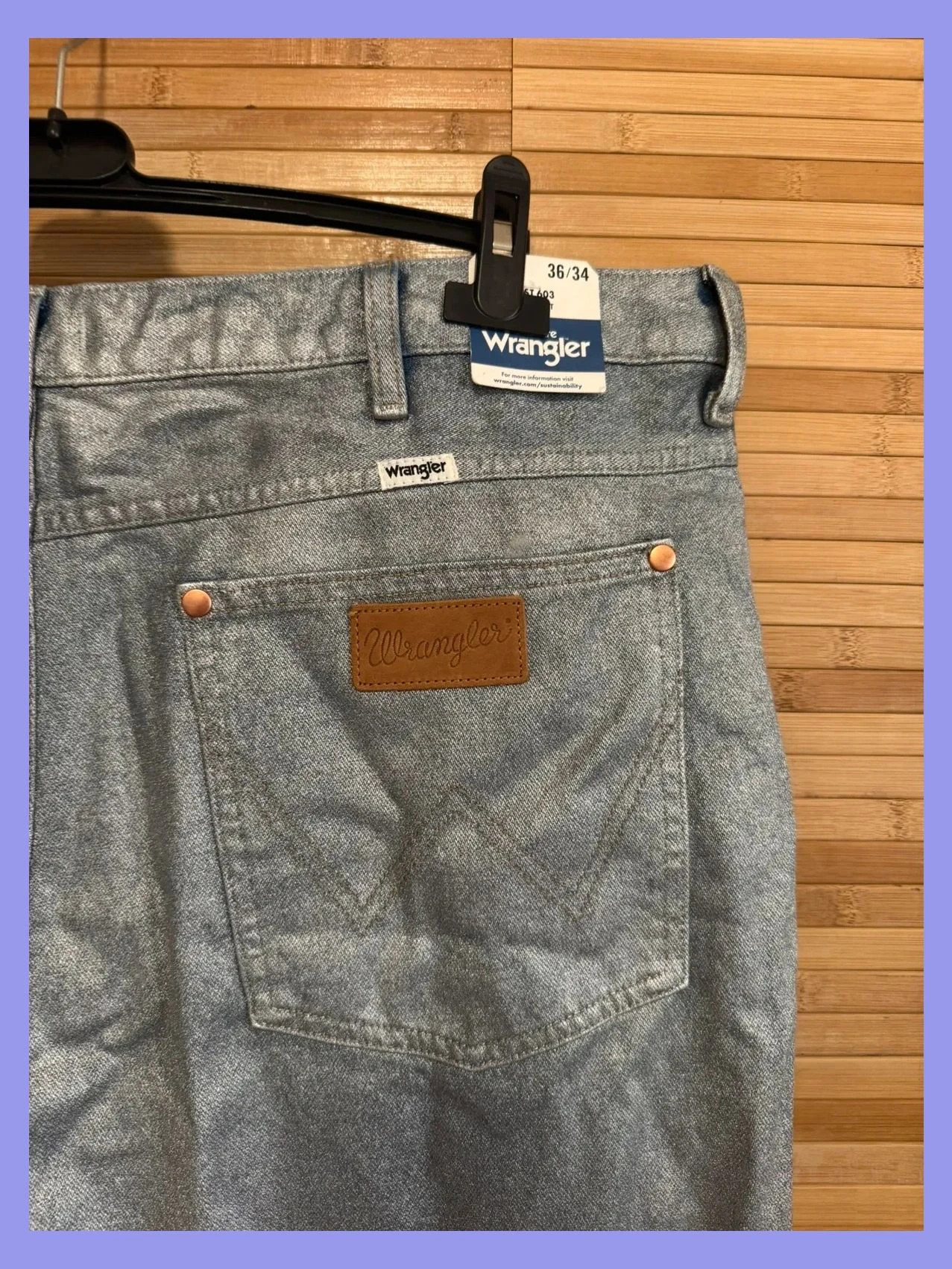 Divino vaquero Wrangler metalizado talla 46 😍 – Wrangler – taille XXXL / 46 / 18 5