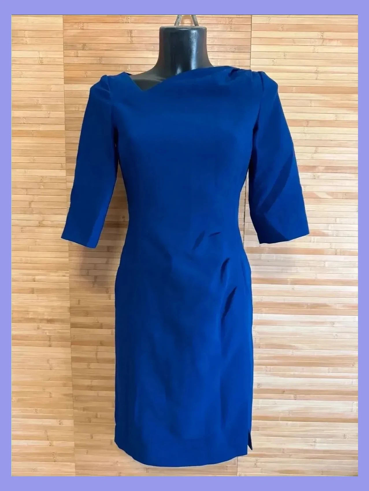 Elegante vestido de L.K. bennett talla 36 , color morado azulado 😍