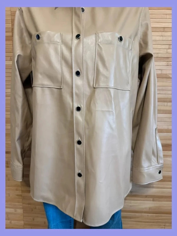 Chaqueta sobrecamisa polipiel color beige de Just cavalli talla 42 😍 – Just Cavalli – taille XL / 42 / 14 2