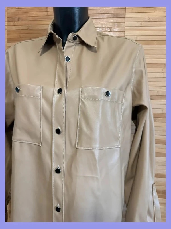 Chaqueta sobrecamisa polipiel color beige de Just cavalli talla 42 😍 – Just Cavalli – taille XL / 42 / 14 3