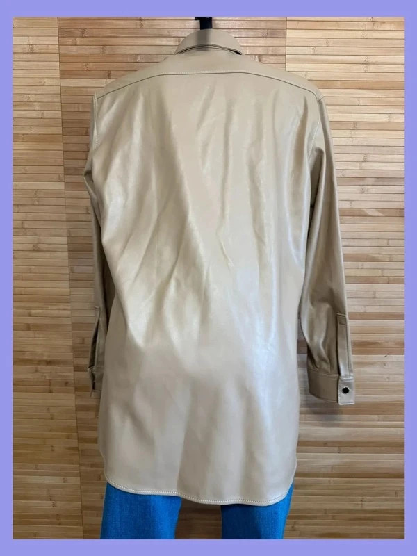Chaqueta sobrecamisa polipiel color beige de Just cavalli talla 42 😍 – Just Cavalli – taille XL / 42 / 14 5
