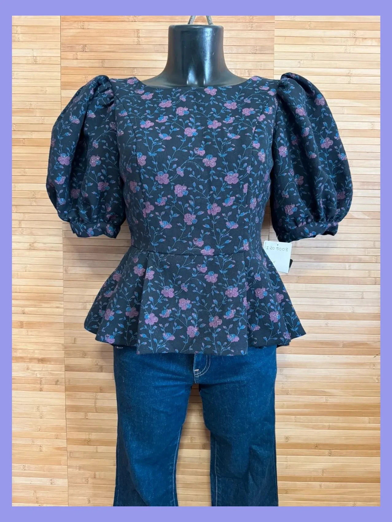 Divina blusa peplum de carlo pascual , talla 38 😍