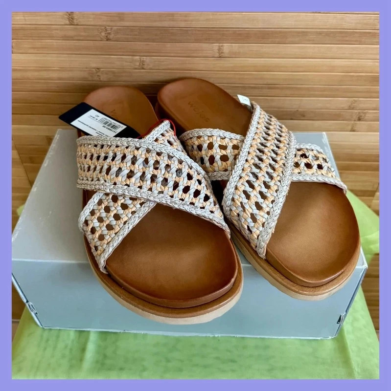 Sandalias planas marca Wojas , número 40 😍