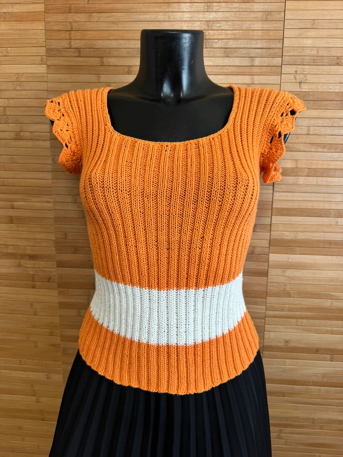 Top punto vintage hecho a mano talla única para S/M 😍