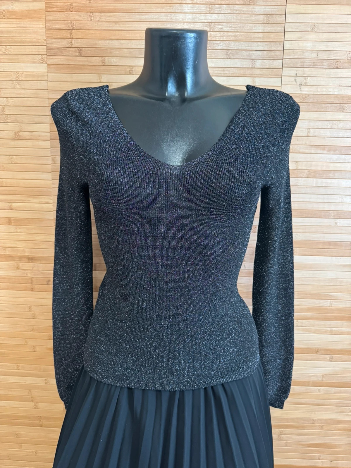 Jersey fino con brillo de mango talla S 😍