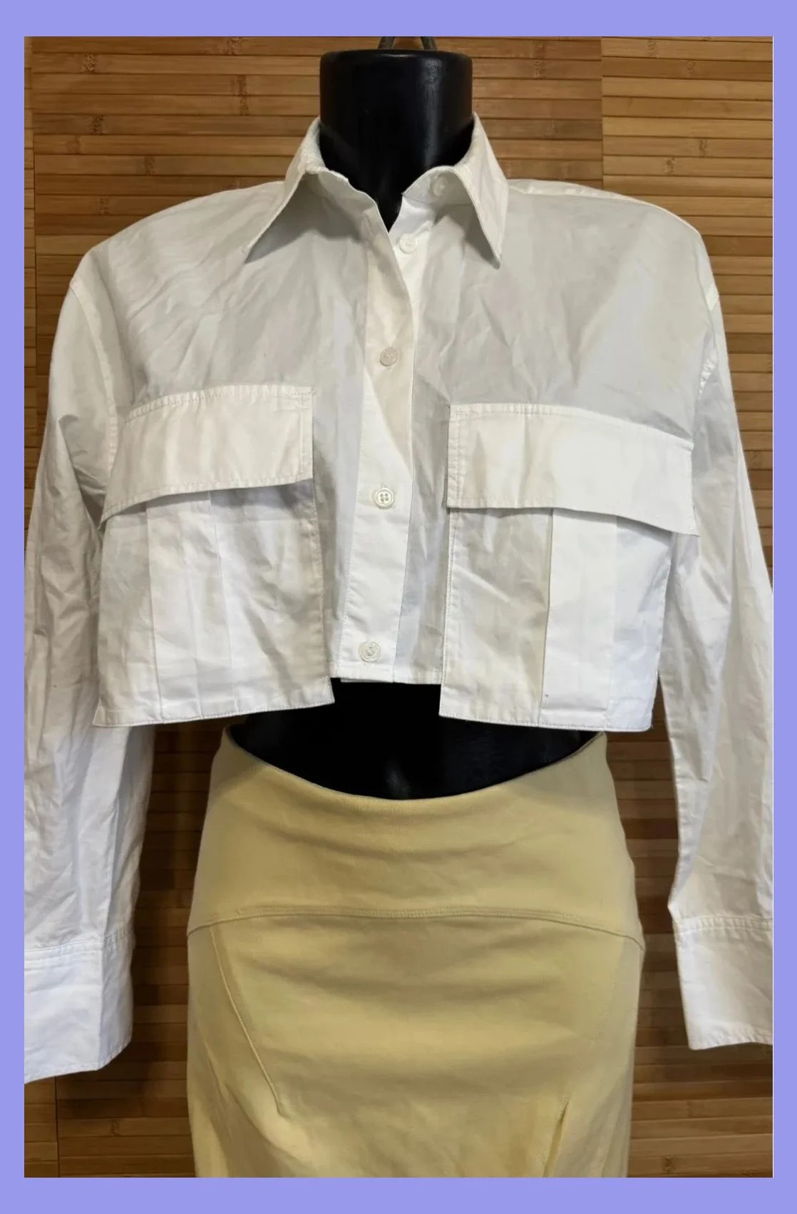 Camisa algodón crop de Zara , talla S 😍 – Zara – taille S / 36 / 8 2