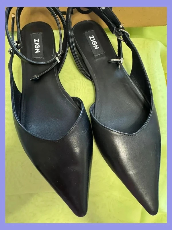 Divina manoletinas piel negras de marca Zign , talla 40 😍 – Zign – taille 40 2