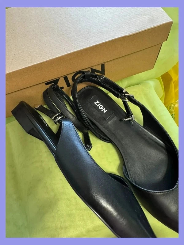 Divina manoletinas piel negras de marca Zign , talla 40 😍 – Zign – taille 40 4