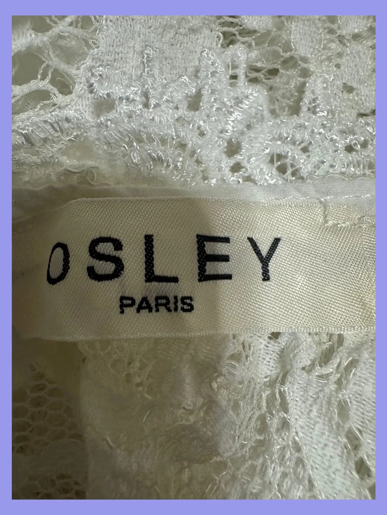 Divina blusa encaje talla S 😍 – Osley – taille S / 36 / 8 5