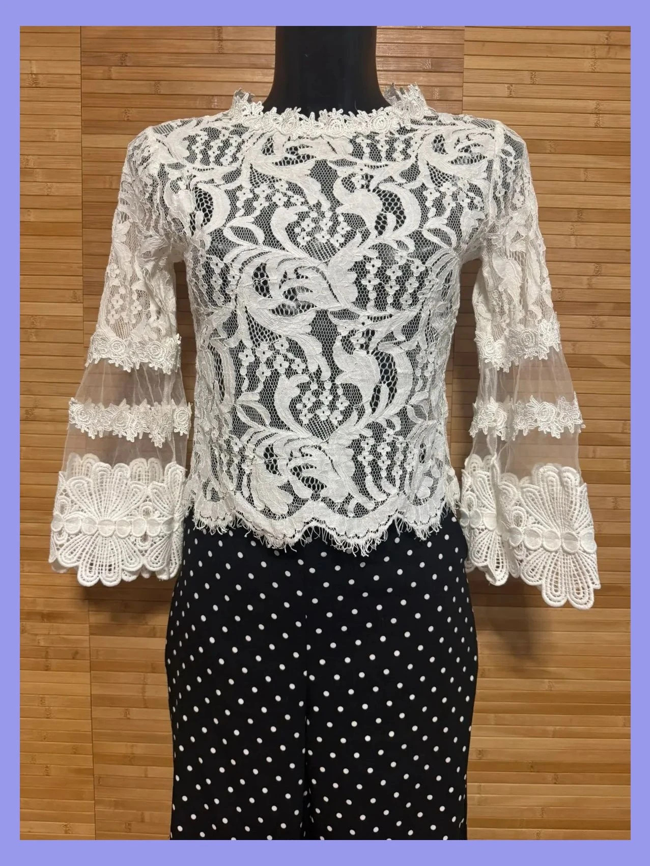Divina blusa encaje talla S 😍