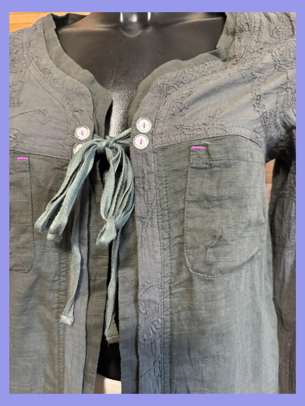 Camisa abierta de algodón talla L 😍 – langlisidan – taille L / 40 / 12 3