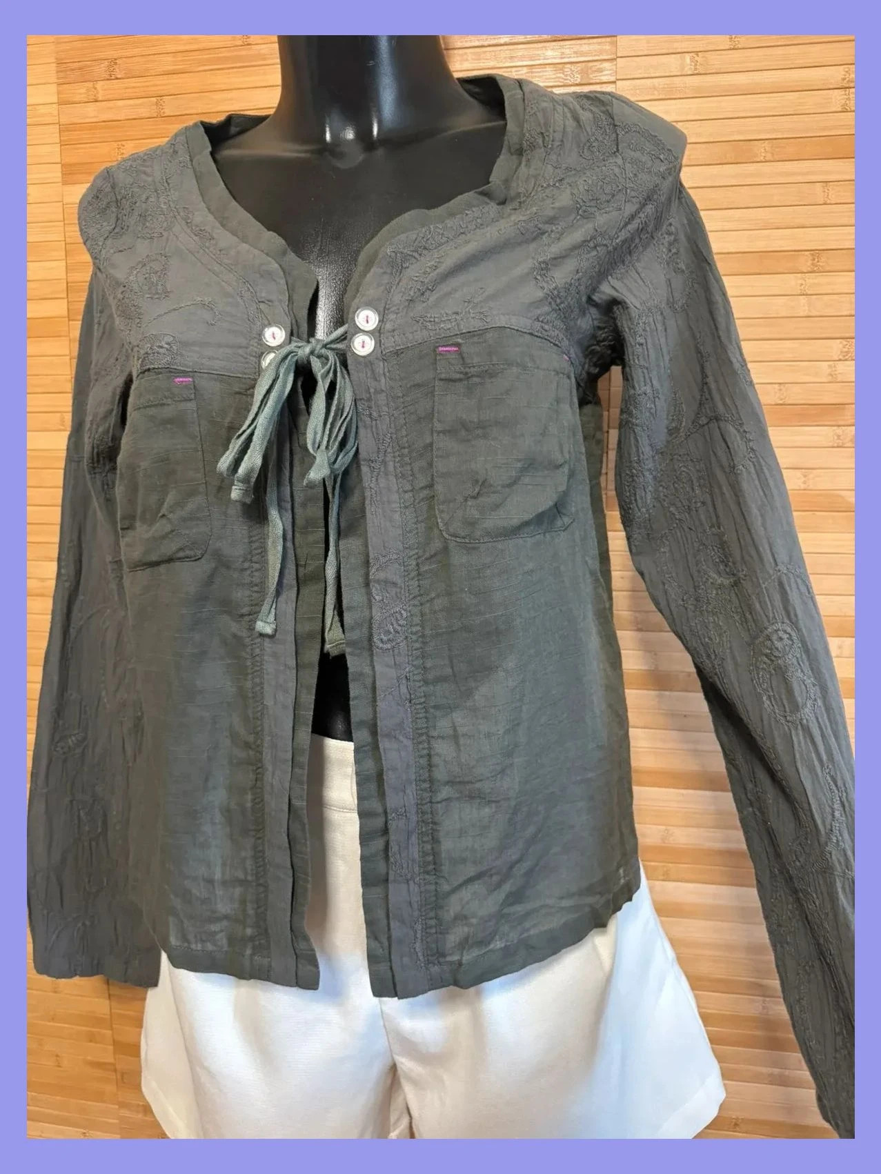 Camisa abierta de algodón talla L 😍 – langlisidan – taille L / 40 / 12 4