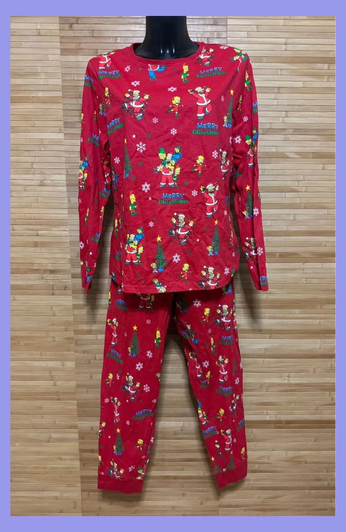 Pijama navidad 🎄 the simpsons talla M 100% algodón 😍