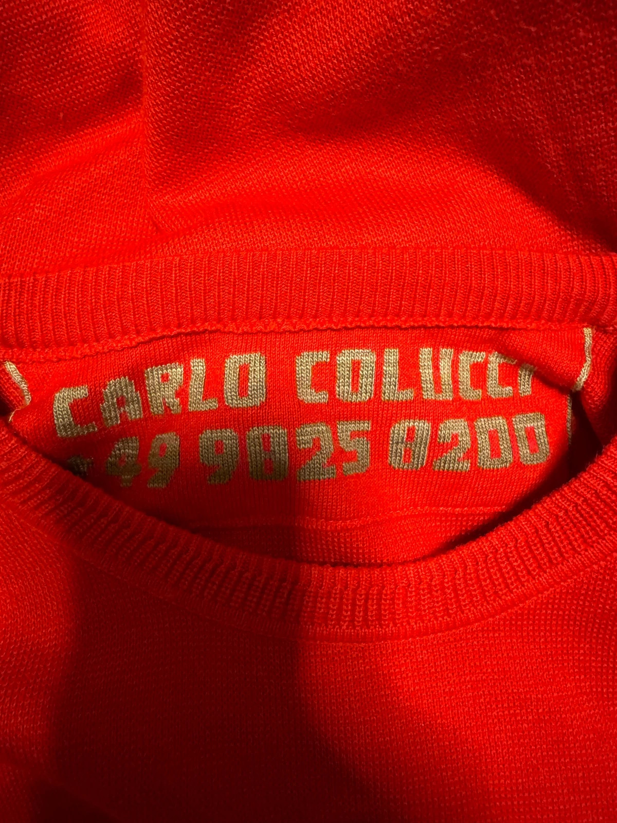 Jersey rojo 80% algodón de carlo colucci talla 48 italiana 😍 – Carlo Colucci – taille XXL / 44 / 16 4