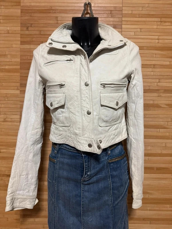 Espectacular chaqueta piel vintage de Stradivarius talla M 😍 – Stradivarius – taille M / 38 / 10 5