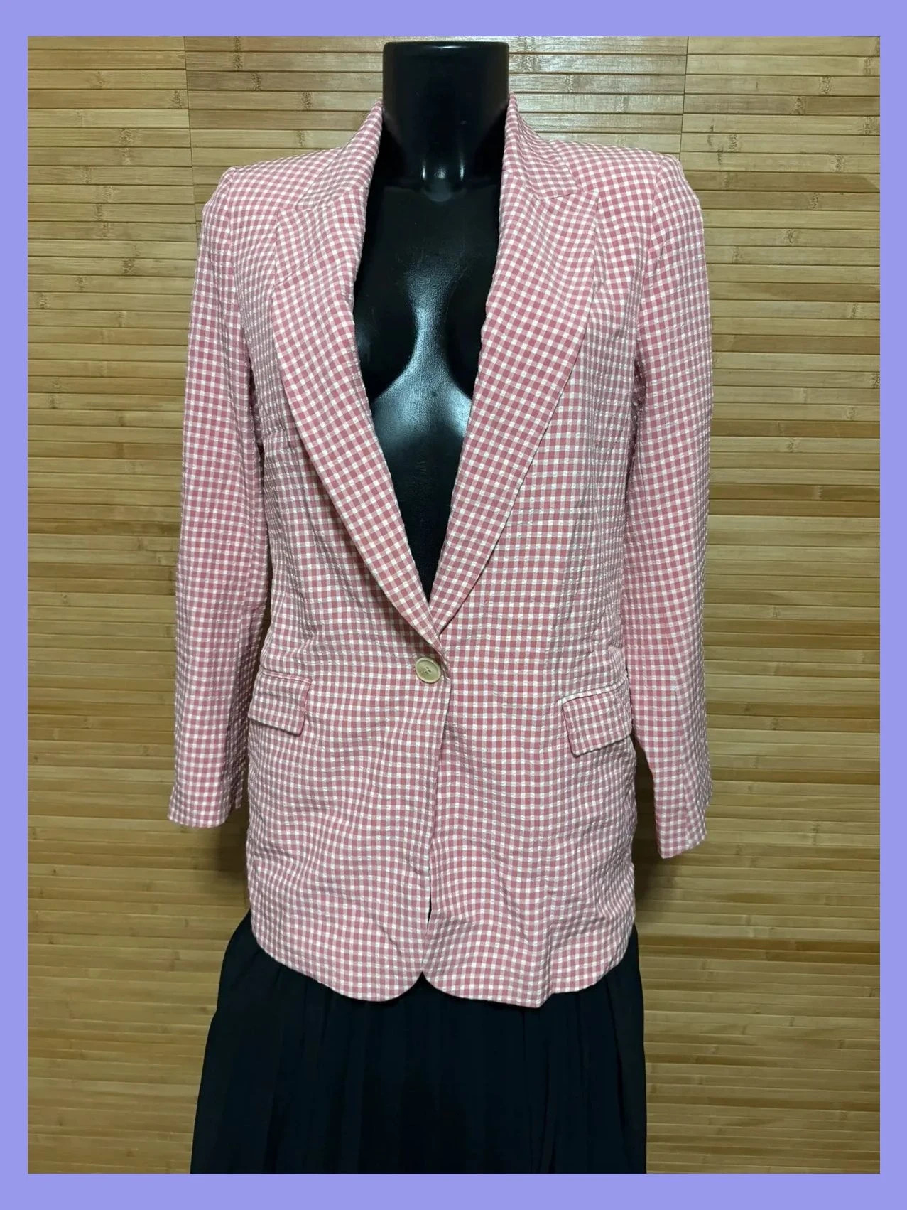 Divino blazer cuadros vichy de Zara talla M 😍