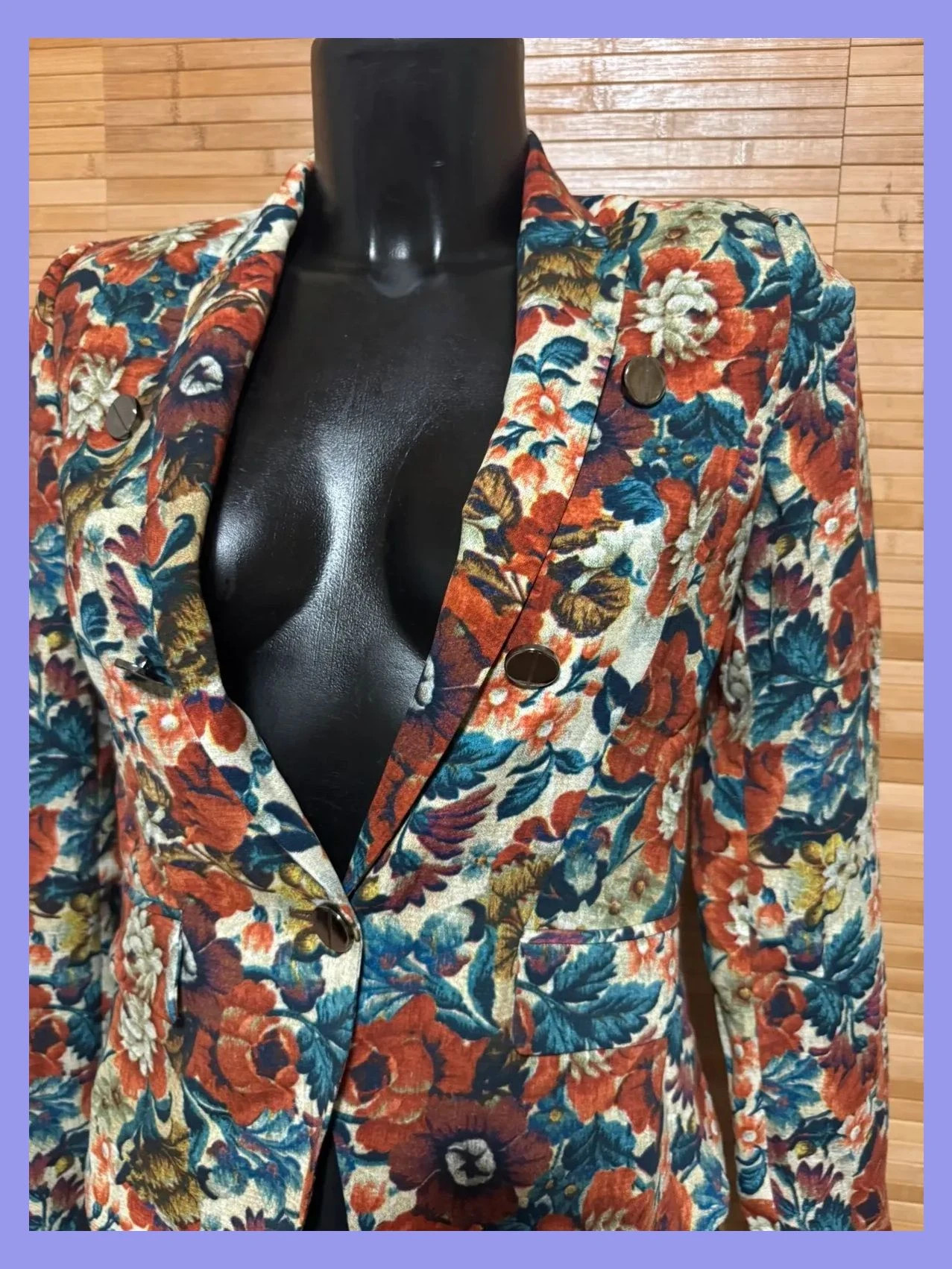 Blazer flores de mango talla S 😍 – Mango – taille S / 36 / 8 3