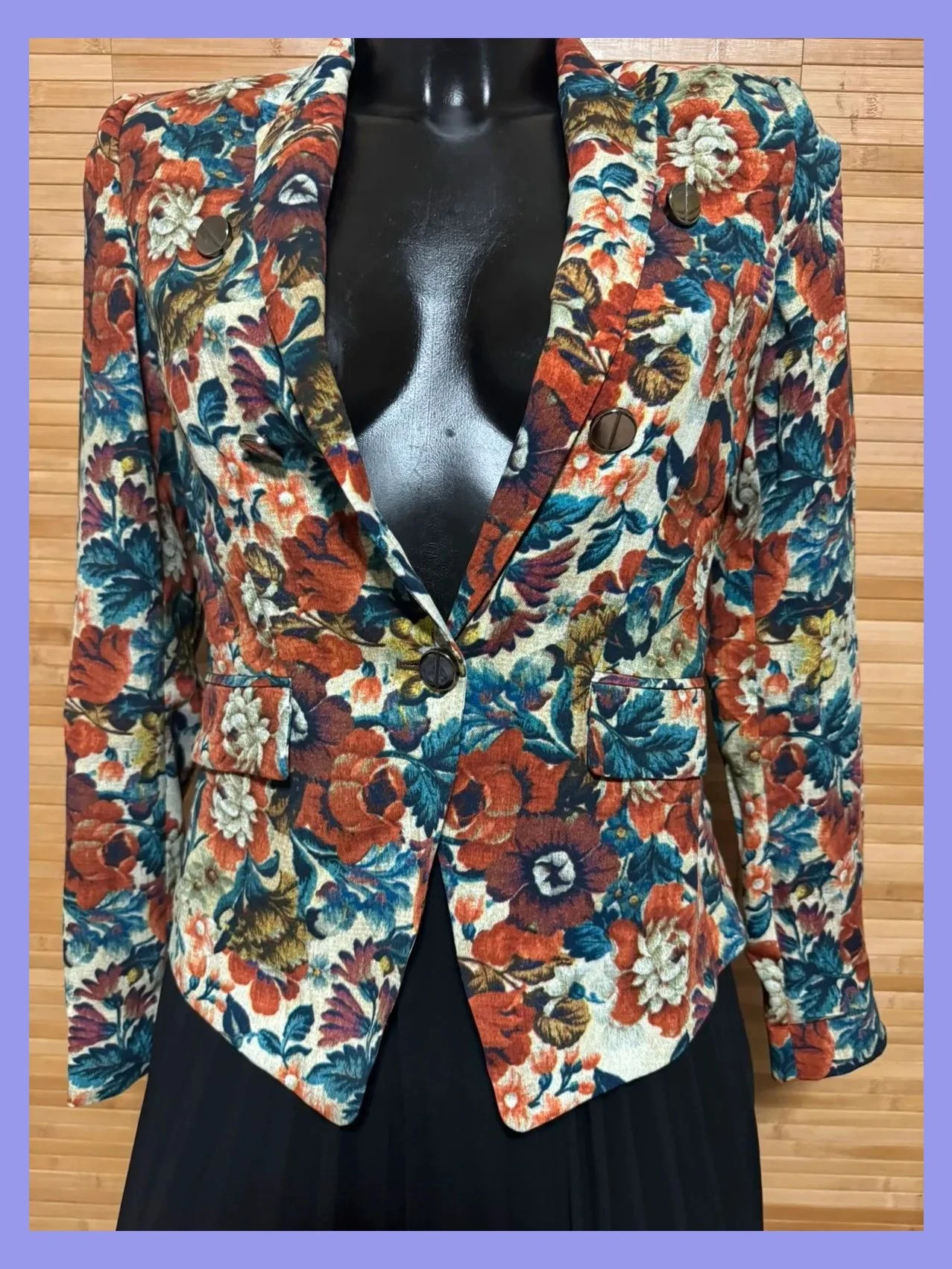 Blazer flores de mango talla S 😍 – Mango – taille S / 36 / 8 2