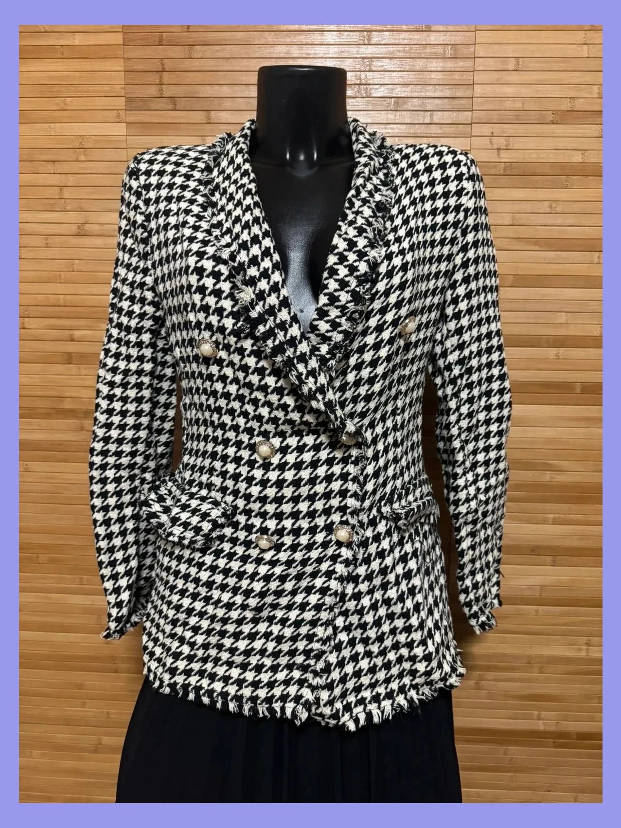 Blazer tela tweed talla única para M/L 😍