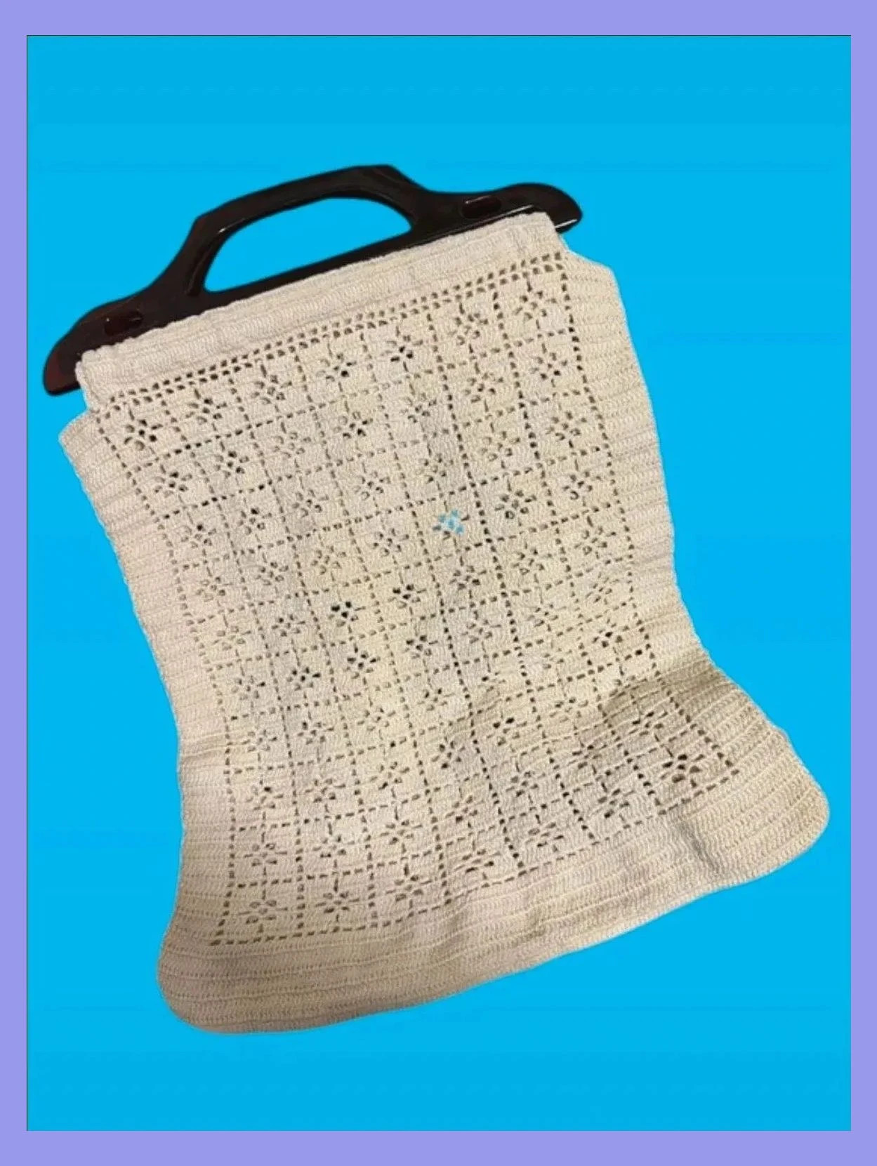 Divino bolso vintage de ganchillo de los años 70 en muy buen estado 😍