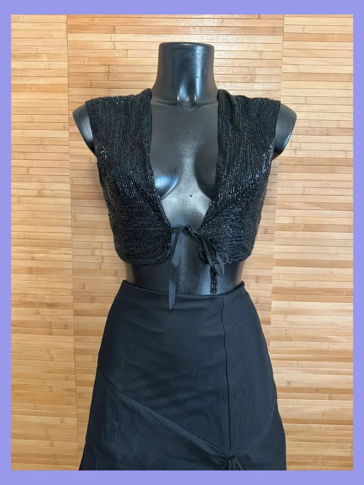 Chaleco bordado abalorios marca French Connection talla S 😍