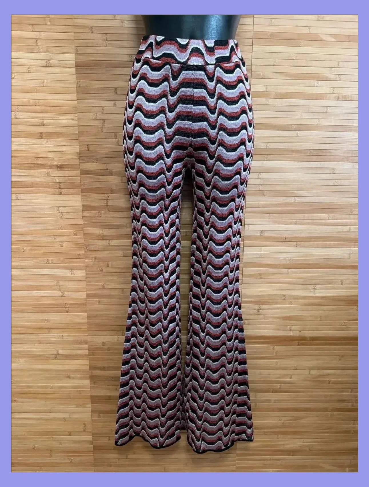 Pantalones campana estampados vintage , talla única para XS/S 😍