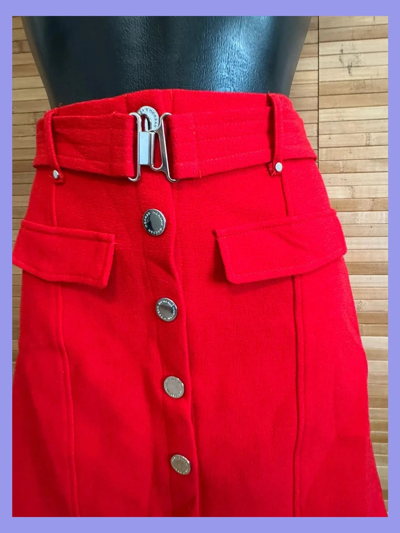Divina mini falda roja de morgan , talla 36 😍 – Morgan – taille S / 36 / 8 3