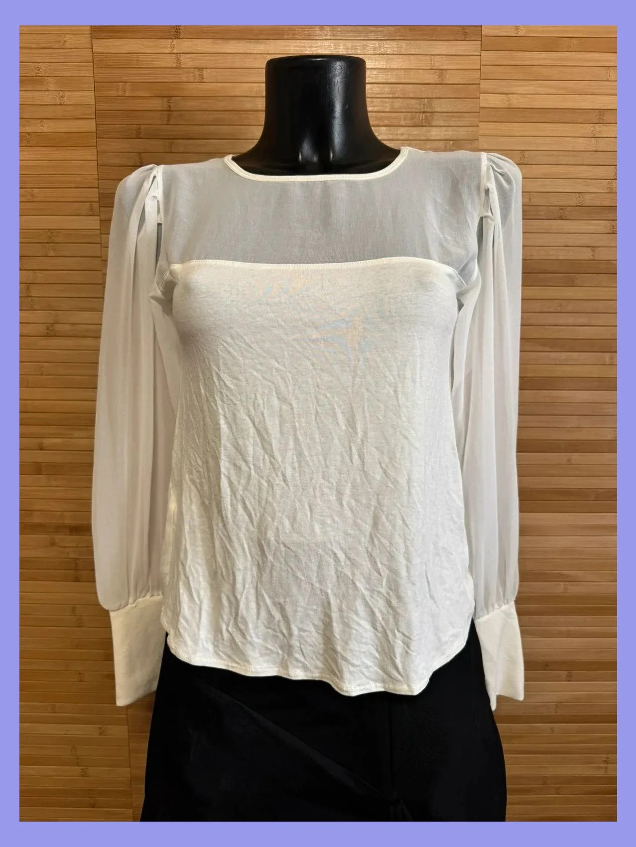 Blusa blanca de mango talla S 😍