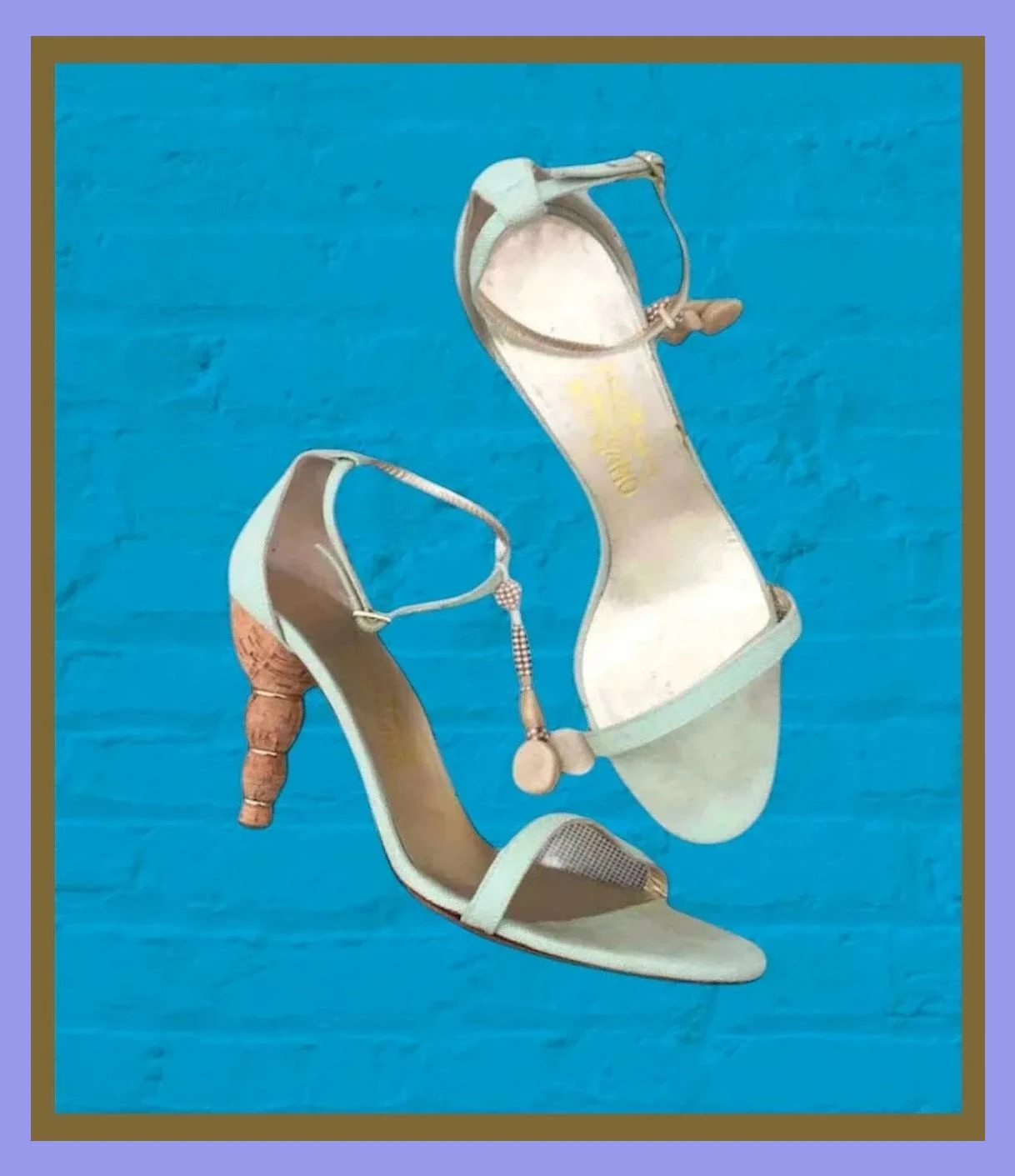 Espectaculares sandalias de Salvatore Ferragamo 😍