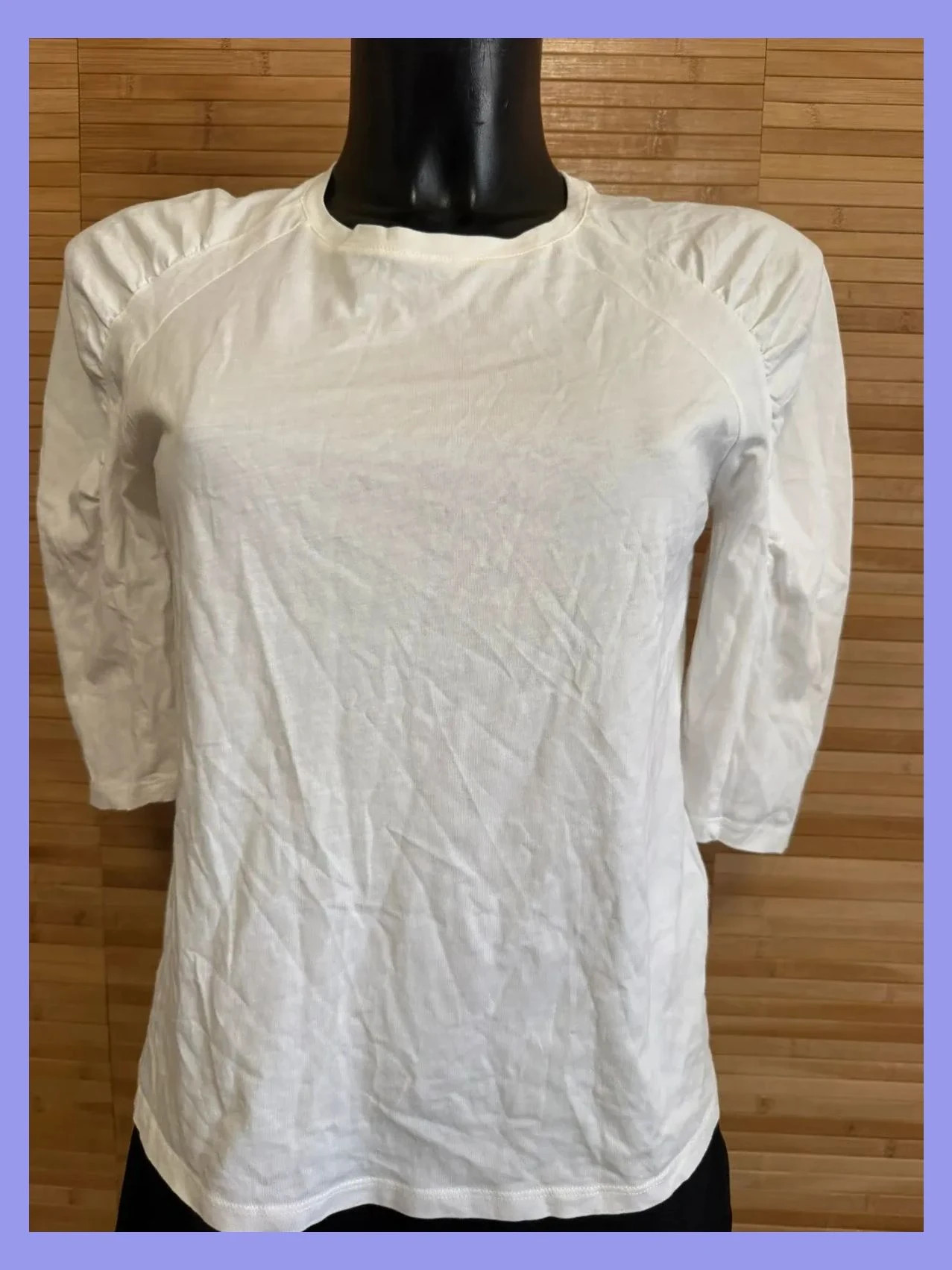 Camiseta blanca manga 3/4 mujer marca Ba&sh , talla S 😍 – Ba&sh – taille S / 36 / 8 2