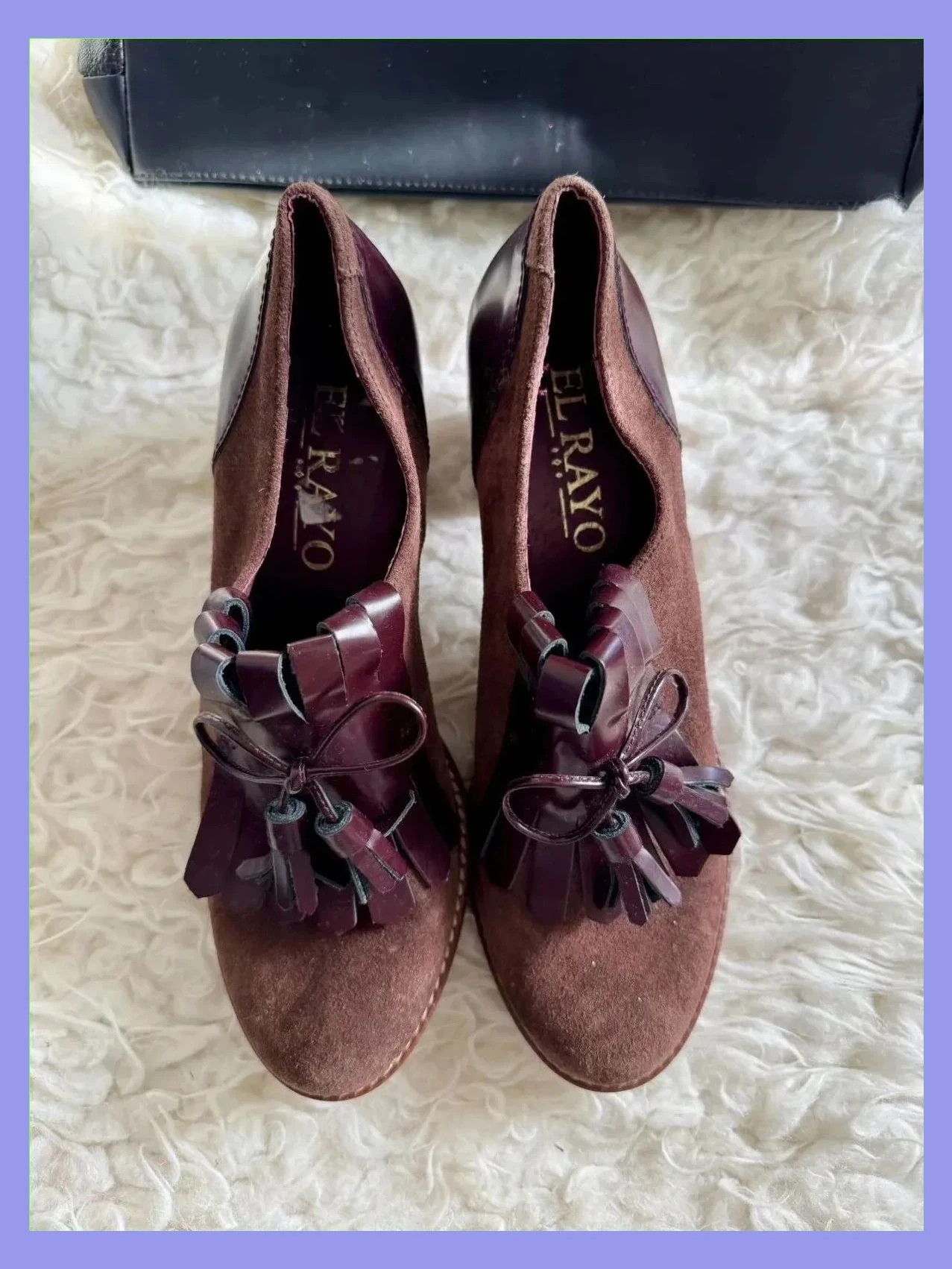 Divinos zapatos tacones grueso de marca el Rayo , piel , número 40 😍 – El rayo – taille 40 3