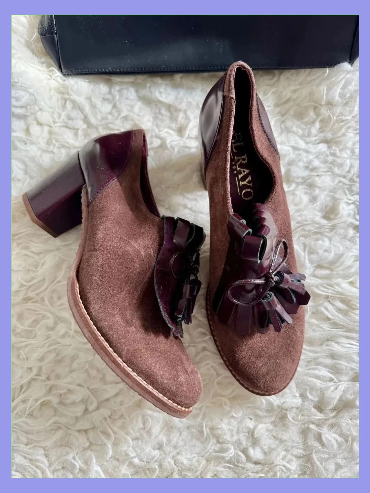Divinos zapatos tacones grueso de marca el Rayo , piel , número 40 😍 – El rayo – taille 40 2