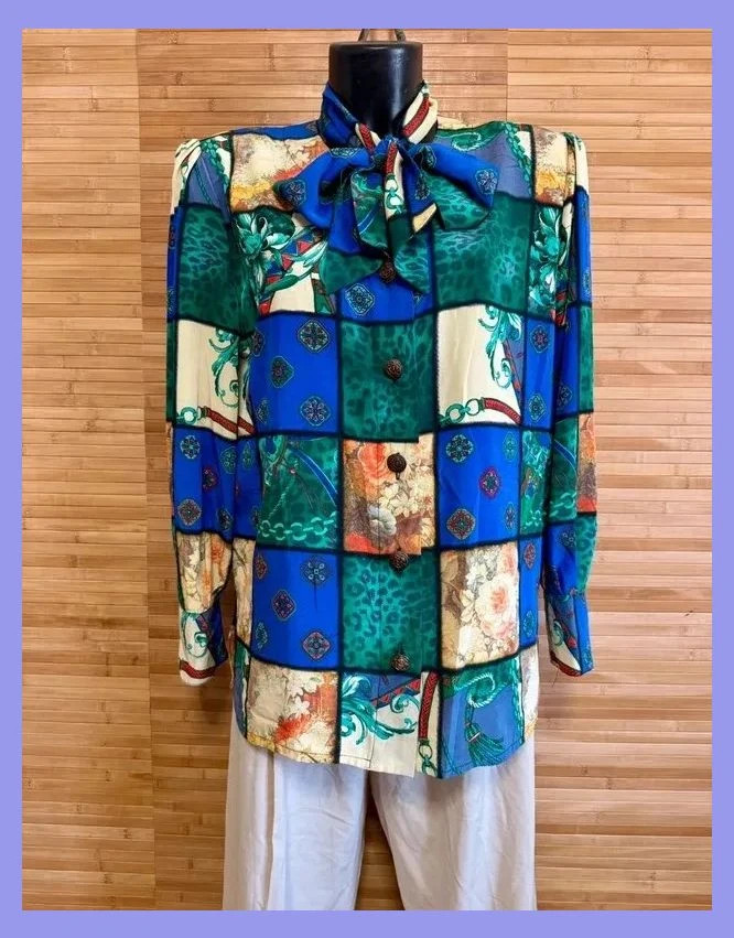 Espectacular blusa vintage talla única 😍